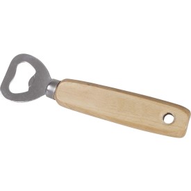 Travis flesopener - hout en RVS