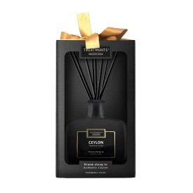 TREATMENTS® geurstokjes Ceylon 200ml - glas - sandelhout en patchoeli
