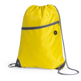 Rugzak - polyester - 210D - met trekkoord - met voorvak en koptelefoonuitgang