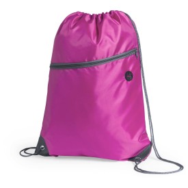 Rugzak - polyester - 210D - met trekkoord - met voorvak en koptelefoonuitgang