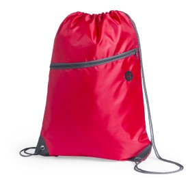 Rugzak - polyester - 210D - met trekkoord - met voorvak en koptelefoonuitgang