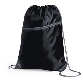 Rugzak - polyester - 210D - met trekkoord - met voorvak en koptelefoonuitgang