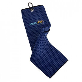 Trifold Micro Fibre Waffle Towel-Blauw