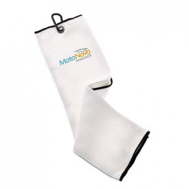 Trifold Micro Fibre Waffle Towel-Wit