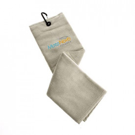 Trifold Velour Golf Towel-Grijs