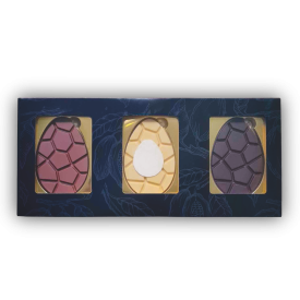 Trio chocolade paaseieren | logo