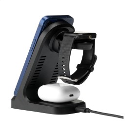 Triple-Up RCS Recycled ABS Wireless Charger Stand