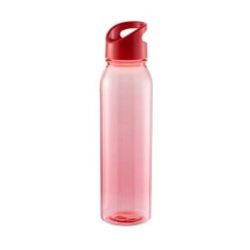 TRITAN Drinkfles WAVE 650 ML-Transparant-rood / rood