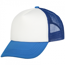 Trucker cap kids-Koningsblauw/wit