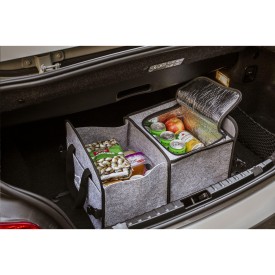 Trunk organizer - rPET vilt - 31 x 28 x 48 cm - opvouwbaar