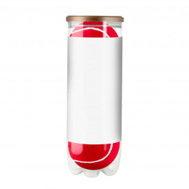 Tube gekleurde tennisballen-Rood