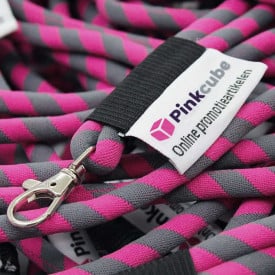 Tube keycord - polyester - 2 breedtes - customizable