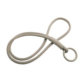 Tubyard lanyard met elastische buis-Koffiebruin