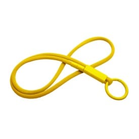 Tubyard lanyard met gerecycleerde plastic buis-Geel