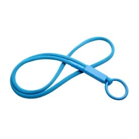 Tubyard lanyard met gerecycleerde plastic buis-Hemelsblauw