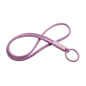 Tubyard lanyard met gerecycleerde plastic buis-Lila