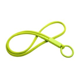 Tubyard lanyard met gerecycleerde plastic buis-Lime