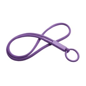 Tubyard lanyard met gerecycleerde plastic buis-Paars
