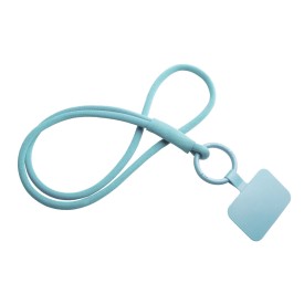 Tubyard lanyard telefoonhouder met elastische buis-Ijsblauw