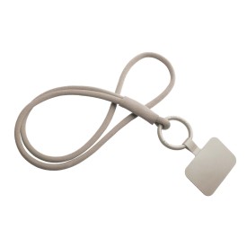 Tubyard lanyard telefoonhouder met elastische buis-Koffiebruin
