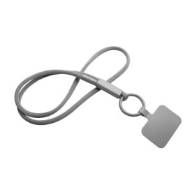 Tubyard lanyard telefoonhouder met gerecyclede plastic buis-Grijs