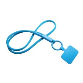 Tubyard lanyard telefoonhouder met gerecyclede plastic buis-Hemelsblauw