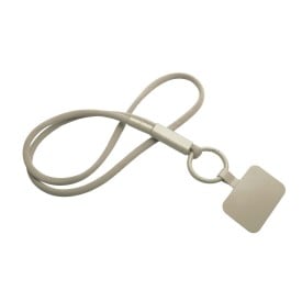 Tubyard lanyard telefoonhouder met gerecyclede plastic buis-Koffiebruin
