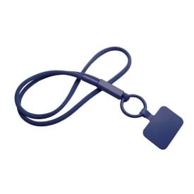 Tubyard lanyard telefoonhouder met gerecyclede plastic buis-Maanlichtblauw
