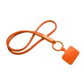 Tubyard lanyard telefoonhouder met gerecyclede plastic buis-Oranje
