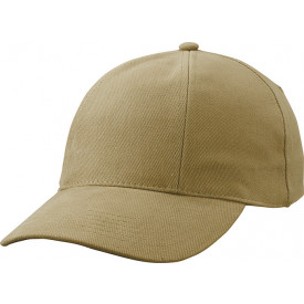 Turned 6 Panel Cap Laminated-Donker khaki