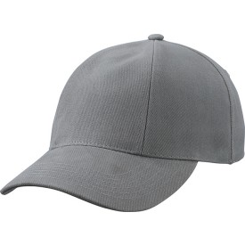 Turned 6 panel cap - katoen - gestoffeerde satijnen zweetband - metalen clipsluiting