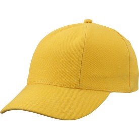 Turned 6 panel cap - katoen - gestoffeerde satijnen zweetband - metalen clipsluiting