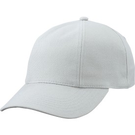 Turned 6 panel cap - katoen - gestoffeerde satijnen zweetband - metalen clipsluiting