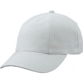 Turned 6 Panel Cap Laminated-Lichtgrijs