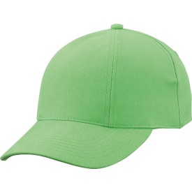 Turned 6 panel cap - katoen - gestoffeerde satijnen zweetband - metalen clipsluiting