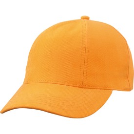 Turned 6 panel cap - katoen - gestoffeerde satijnen zweetband - metalen clipsluiting