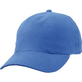 Turned 6 panel cap - katoen - gestoffeerde satijnen zweetband - metalen clipsluiting
