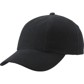Turned 6 panel cap - katoen - gestoffeerde satijnen zweetband - metalen clipsluiting