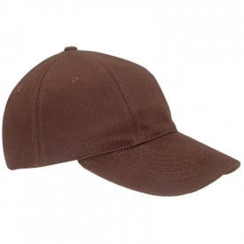 Turned Brushed Cap-Bruin, #7b4e37-1 kleur