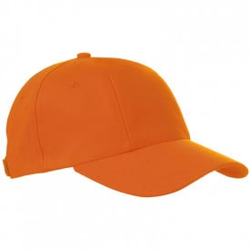 Turned Brushed Cap-Oranje, #f3672a-1 kleur