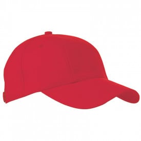 Turned Brushed Cap-Rood, #de2127-1 kleur