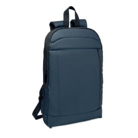 Uitbreidbare rugzak 600D rPET - 16'' laptopvak - PU coating - trolleyband