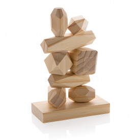 Ukiyo Crios balanceerstenen - hout - verpakt in polyester zakje