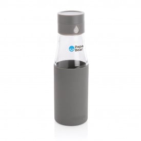 Ukiyo waterfles 600 ml - glas - transparant gekleurd 