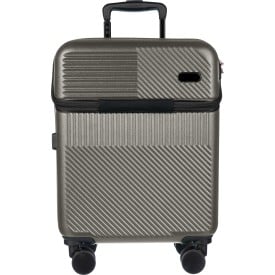 Ulf handbagage koffer - 54 x 40 x 24 cm - cijferslot - 3 standen handgreepsysteem - USB poort-Donkergrijs