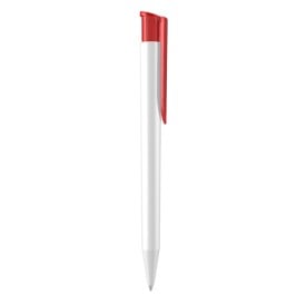 Uma Happy balpen - kunststof - blauwe inkt-Wit / rood