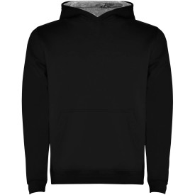 Urban hoodie voor kinderen-Zwart, marl grey