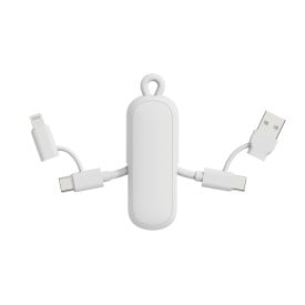 Urban Vitamin Dublin 100W 4 -in-1 keychain cable-Wit