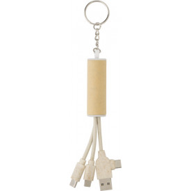 USB-oplader sleutelhanger Tyson-Bruin