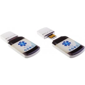USB-stick eigen vorm 2D (large)-Wit